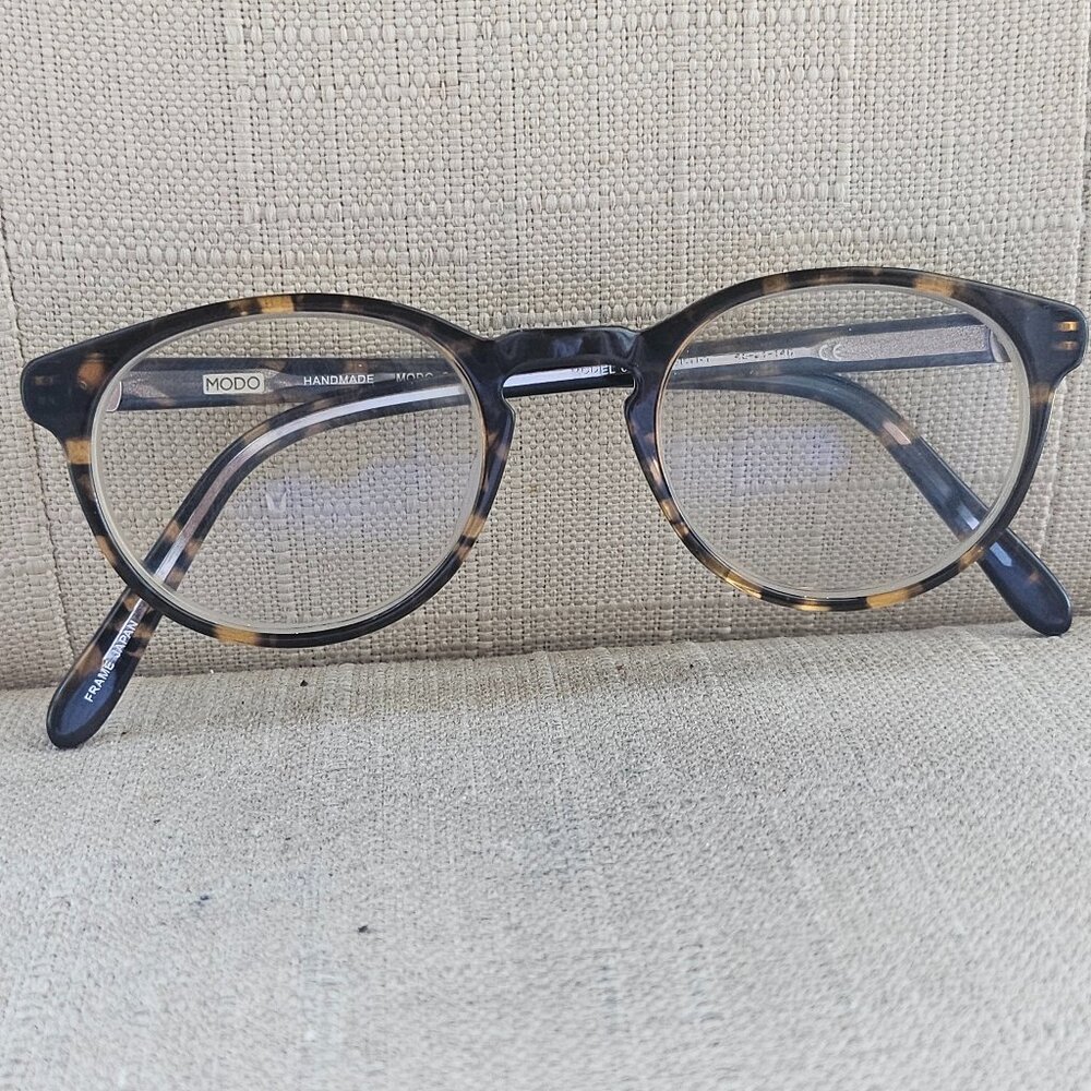 MODO Ladies Eyeglasses Frame Brown Handmade Glasses Eye Wear Made in Japan